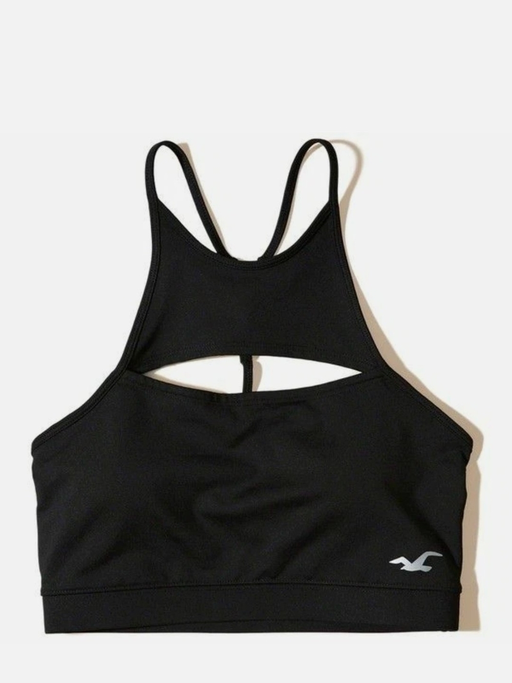 NWOT Hollister Strappy High Neck Cutout Sports Gym Yoga Bra L